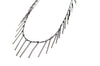 fringe metal decal necklace