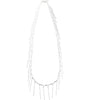 fringe metal decal necklace