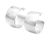 Reversible wide lightweight hoop earrings