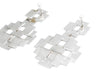 multi layered square earrings reversible and lightweight