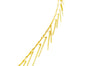 fringe metal decal necklace