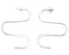 Reversible Swirl shape earrings