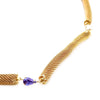 Mesh decal necklace with Swarovski stones