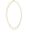 fringe metal decal necklace