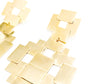 multi layered square earrings reversible and lightweight