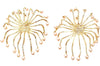 Reversible chain earrings with pearls at end