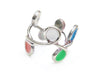 Multi Color Gold Doodle Swirl Ring