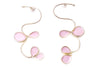 doodle pink swirl reversible earrings