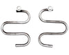 Reversible Swirl shape earrings
