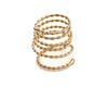 Gold Textured Coiled Ring
