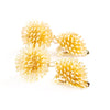 Double Flower Earrings Clip On Backs