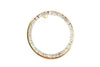 circle earrings with Swarovski stones all around