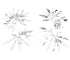 Handmade silver flower earrings