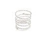 Silver Textured Coiled Ring