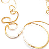 Large Gold Doodle Style Necklace