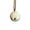 gold gemini pendant necklace