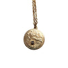 gold virgo pendant necklace
