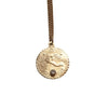 gold aquarius pendant necklace