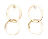 reversible double stacked oval earrings
