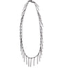 fringe metal decal necklace