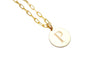 paperclip chain initial pendent necklace