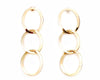 reversible triple stacked oval earrings