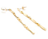 delicate reversible dangle link earrings