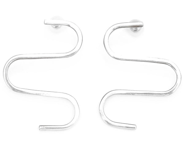 Reversible Swirl shape earrings