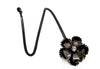 handmade flower pendant necklace with Swarovski stone