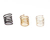 Gunmetal Gold Silver Coiled Rings
