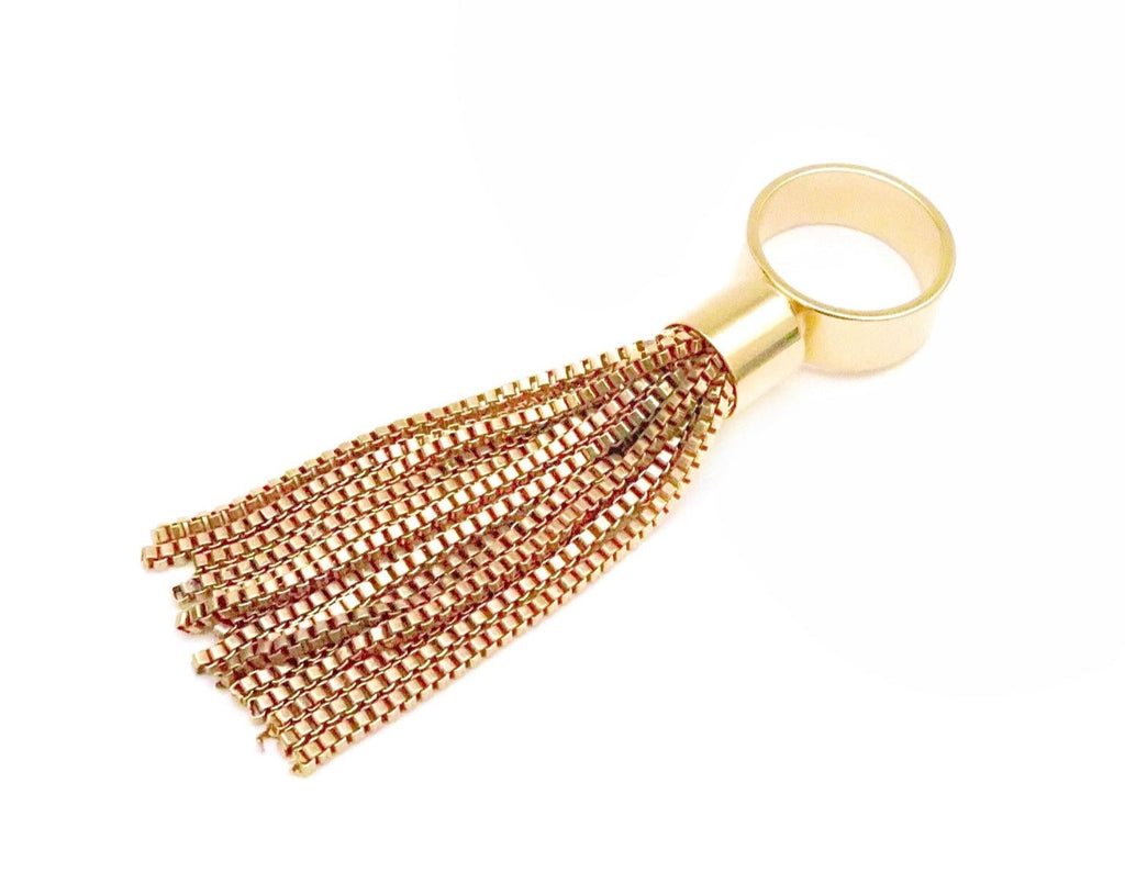 Gold Fringe Ring