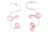 doodle pink swirl reversible earrings 