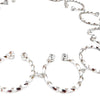 horshoe shaped necklace with Swarovski stones