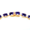 purple square Swarovski stone choker necklace with infinity clasp