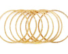 Gold bangles with ball details