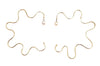 Reversible Squiggly Hoops with Pearl Backs