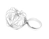 Silver Metal Wire Globe style ring