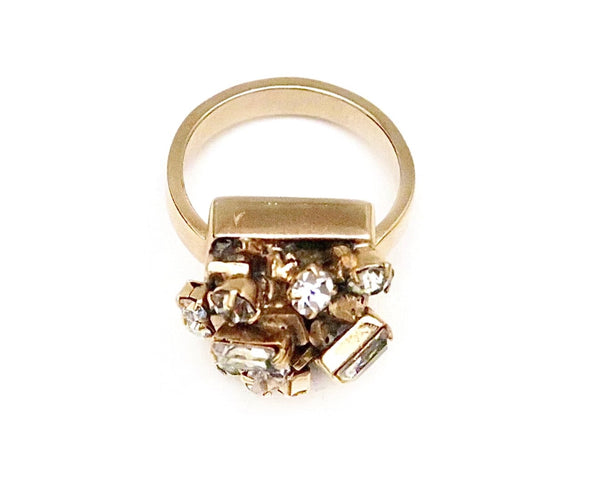 Swarovski stone encrusted ring