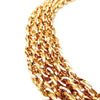 quadruple stacked chain link necklace