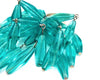 Large Turquoise fringe bead ring