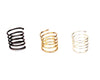 Gunmetal Gold Silver Textured Coiled Rings