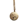 gold virgo pendant necklace 