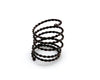 Gunmetal Textured Coiled Ring